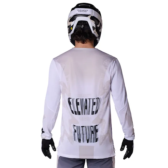 Bike dres Fox Flexair LS Jersey Diffuse SE white 2026 - 2