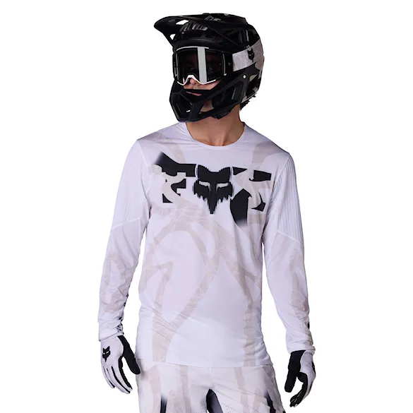Bike dres Fox Flexair LS Jersey Diffuse SE white 2026 - 1