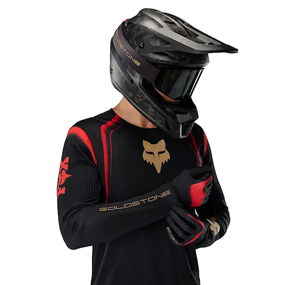 Bike dres Fox Flexair Ls Jersey Goldstone Se black 2026 - 3