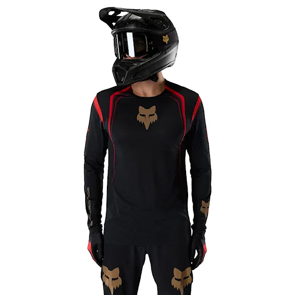Bike dres Fox Flexair Ls Jersey Goldstone Se black 2026 - 1