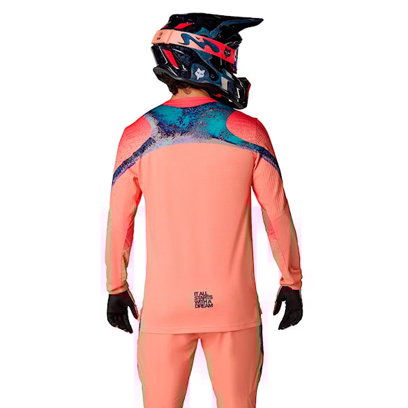 Bike Jersey Fox Flexair LS Jersey Vision LE peach 2026 - 4