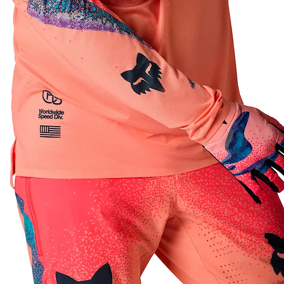 Bike Jersey Fox Flexair LS Jersey Vision LE peach 2026 - 5
