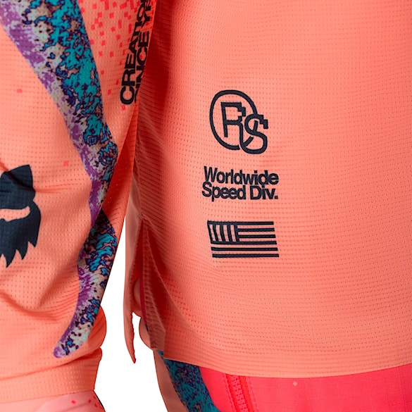 Bike Jersey Fox Flexair LS Jersey Vision LE peach 2026 - 6