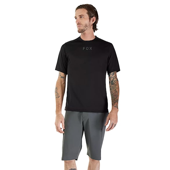 Bike dres Fox Ranger SS Jersey Wordmark black 2026 - 1