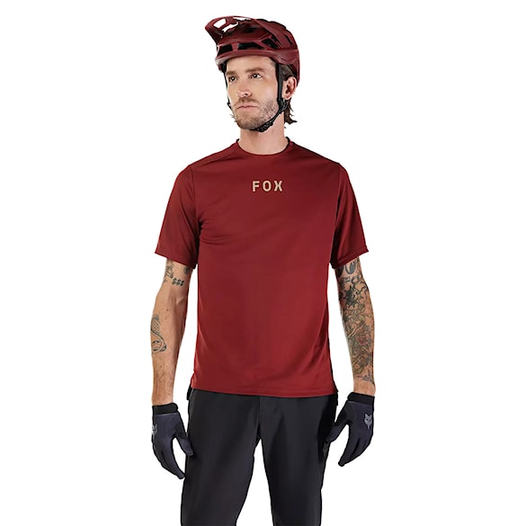 Bike dres Fox Ranger SS Jersey Wordmark rust 2025 - 1