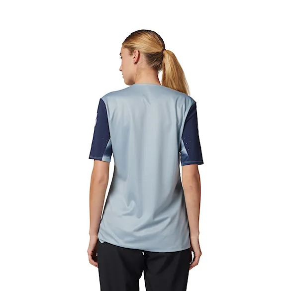 Bike Jersey Fox Wms Defend SS Jersey Taunt gunmetal 2024 - 2