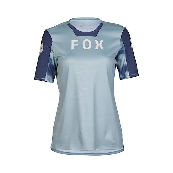 Bike Jersey Fox Wms Defend SS Jersey Taunt gunmetal 2024 - 3