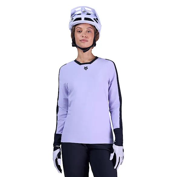 Bike dres Fox Wms Defend Thermal Jersey lilac 2025 - 1