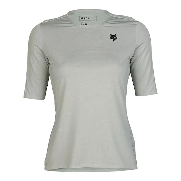 Bike Jersey Fox Wms Flexair Ascent SS Jersey grey vintage 2025 - 3
