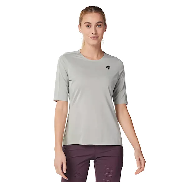 Bike Jersey Fox Wms Flexair Ascent SS Jersey grey vintage 2025 - 1