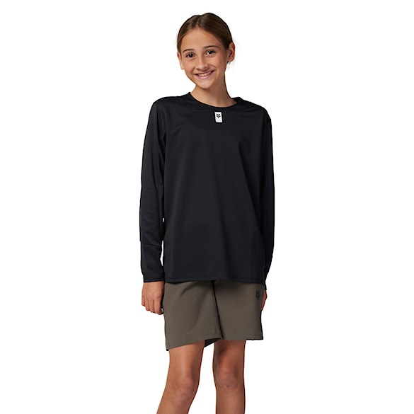 Bike dres Fox Youth Defend LS Jersey black 2026 - 1