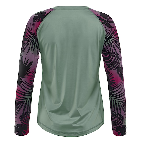 Bike koszulka Horsefeathers Deco LS iceberg green/hawaii 2026 - 2