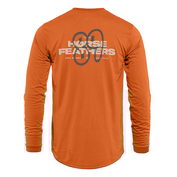 Bike koszulka Horsefeathers Fury LS burnt orange 2025 - 3