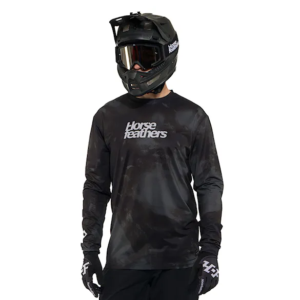 Bike Jersey Horsefeathers Quantum LS thyme camo 2025 - 1