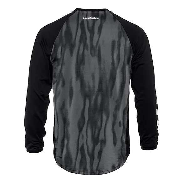 Bike koszulka Horsefeathers Spike LS halftone/black 2025 - 2