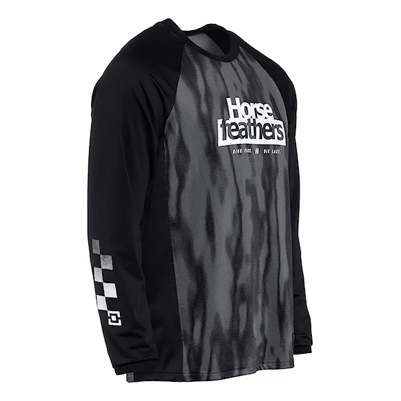 Bike koszulka Horsefeathers Spike LS halftone/black 2025 - 3