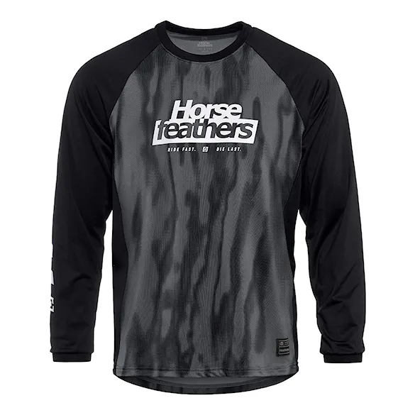 Bike koszulka Horsefeathers Spike LS halftone/black 2025 - 1