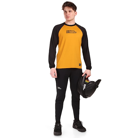 Bike koszulka Horsefeathers Spike LS sunflower/black 2026 - 5