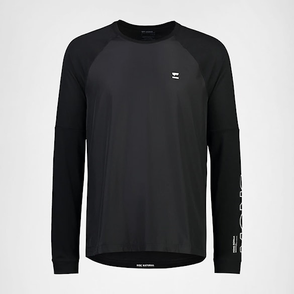 Bike dres Mons Royale Tarn Merino Bike Wind Jersey black 2025 - 4
