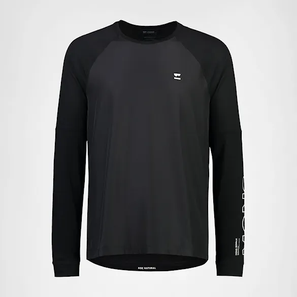 Bike dres Mons Royale Tarn Merino Bike Wind Jersey black 2025 - 4