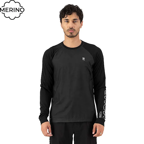Bike dres Mons Royale Tarn Merino Bike Wind Jersey black 2025 - 1