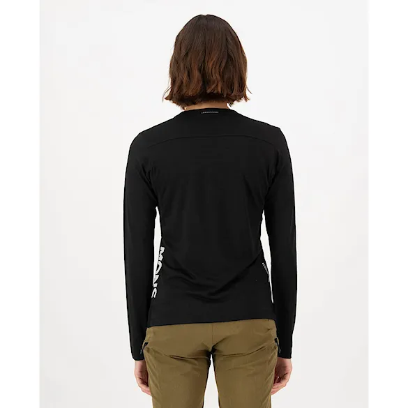 Bike Jersey Mons Royale Wms Diversion Merino Jersey LS black 2025 - 3