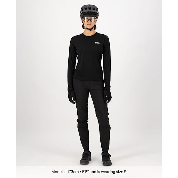 Bike Jersey Mons Royale Wms Diversion Merino Jersey LS black 2025 - 5