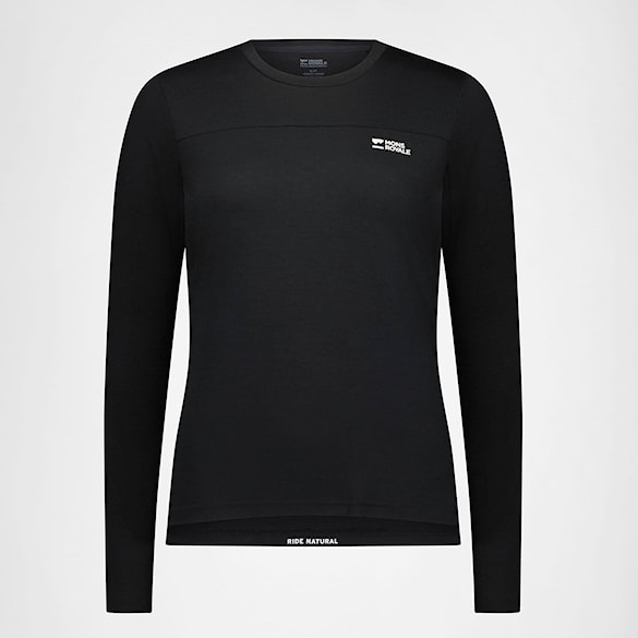 Bike Jersey Mons Royale Wms Diversion Merino Jersey LS black 2025 - 6