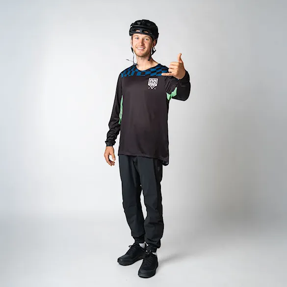 Bike Jersey SNOWBOARD ZEZULA Ondra Šenk LS Jersey Uni black/blue 2025 - 6