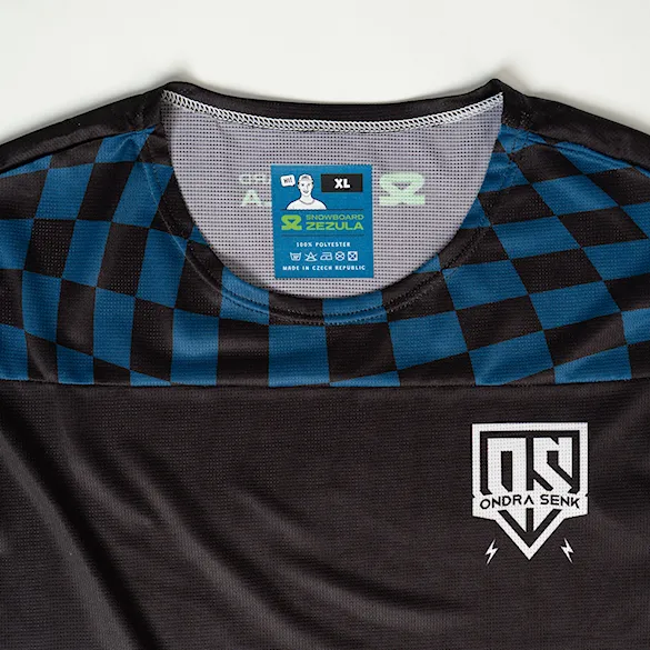 Bike Jersey SNOWBOARD ZEZULA Ondra Šenk LS Jersey Uni black/blue 2025 - 11