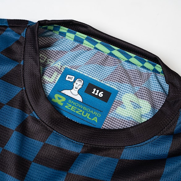 Bike Jersey SNOWBOARD ZEZULA Ondra Šenk LS Jersey Youth black/blue 2025 - 7
