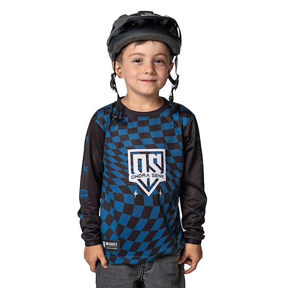 Bike Jersey SNOWBOARD ZEZULA Ondra Šenk LS Jersey Youth black/blue 2025 - 1