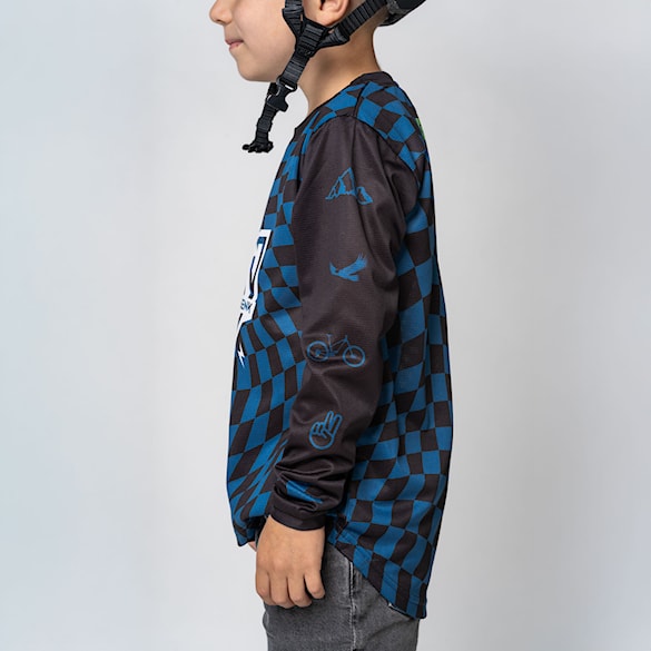 Bike Jersey SNOWBOARD ZEZULA Ondra Šenk LS Jersey Youth black/blue 2025 - 3
