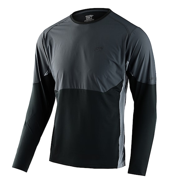 Bike koszulka Troy Lee Designs Drift LS Solid dark charcoal 2023 - 1