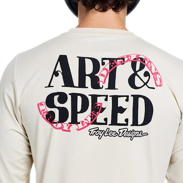 Bike Jersey Troy Lee Designs Ruckus LS Ride Art & Speed pumice 2026 - 7