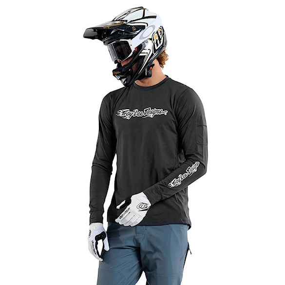 Bike koszulka Troy Lee Designs Ruckus LS Ride burn out carbon 2025 - 1