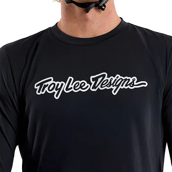 Bike dres Troy Lee Designs Skyline LS Ride signature black 2025 - 10