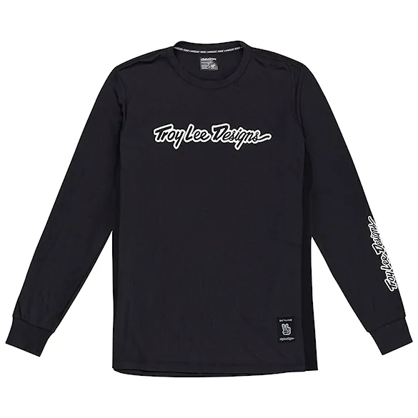 Bike dres Troy Lee Designs Skyline LS Ride signature black 2025 - 2