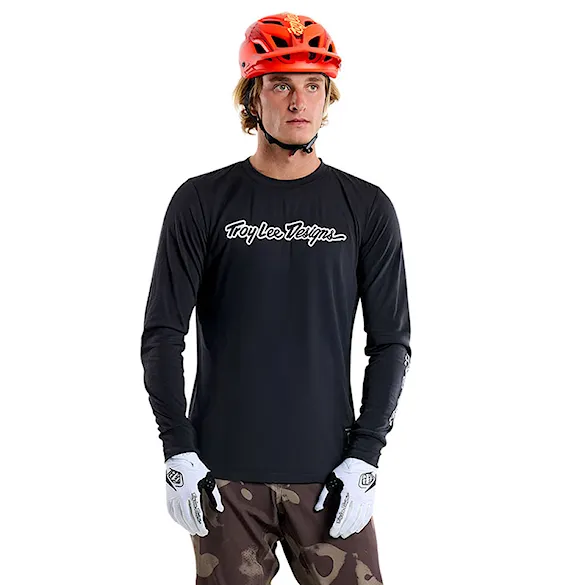 Bike dres Troy Lee Designs Skyline LS Ride signature black 2025 - 1