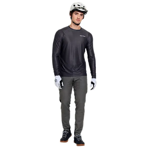 Bike Jersey Troy Lee Designs Skyline Pro Air LS mono carbon 2026 - 2