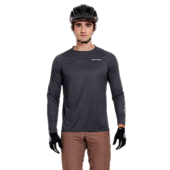 Bike Jersey Troy Lee Designs Skyline Pro LS mono carbon 2026 - 1