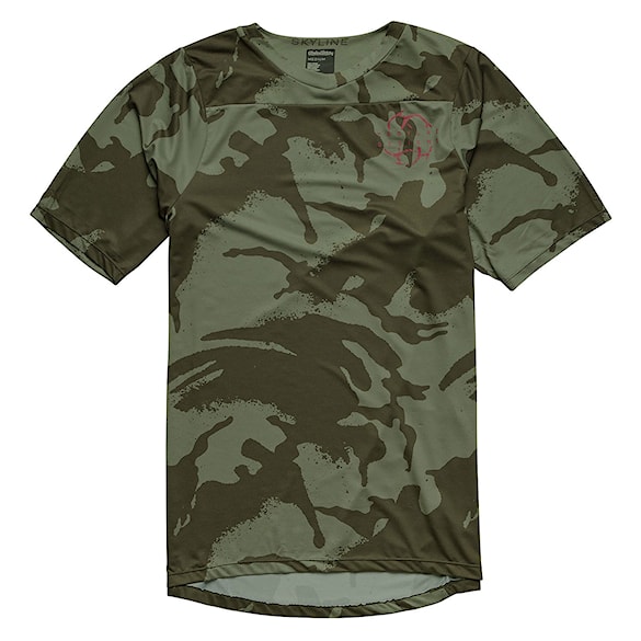 Bike koszulka Troy Lee Designs Skyline SS Jersey shadow camo olive 2024 - 7