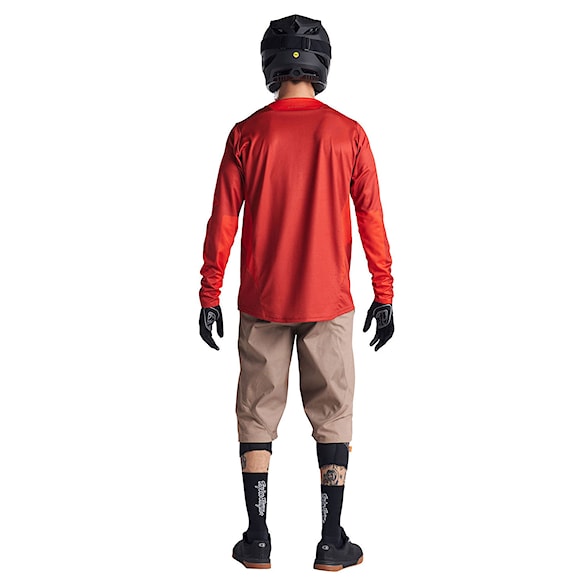 Bike Jersey Troy Lee Designs Sprint LS Jersey icon fire orange 2024 - 6