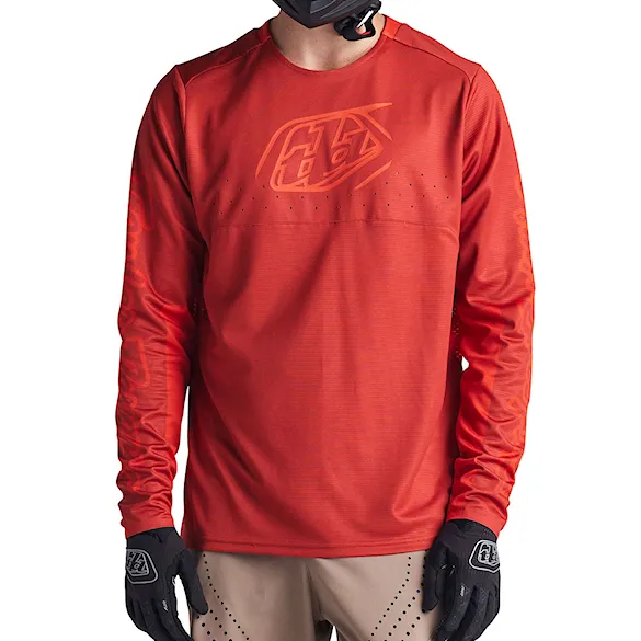 Bike dres Troy Lee Designs Sprint LS Jersey icon fire orange 2024 - 1