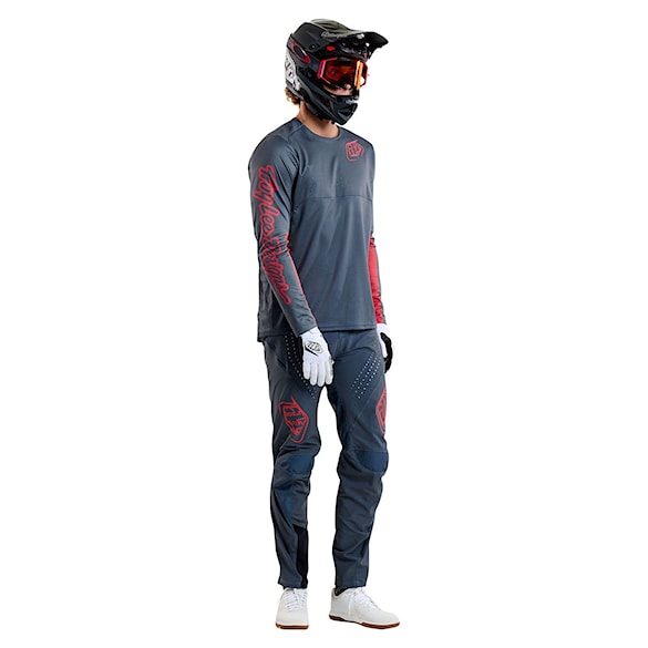 Bike Jersey Troy Lee Designs Sprint LS mono steel blue 2025 - 8