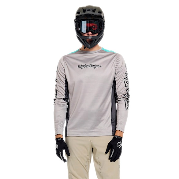 Bike koszulka Troy Lee Designs Stage LS signature stone 2026 - 1