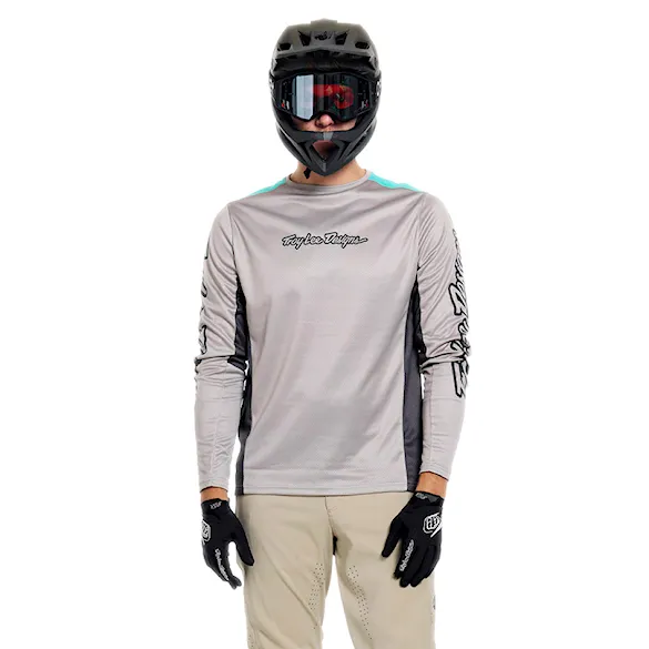 Bike Jersey Troy Lee Designs Stage LS signature stone 2026 - 1