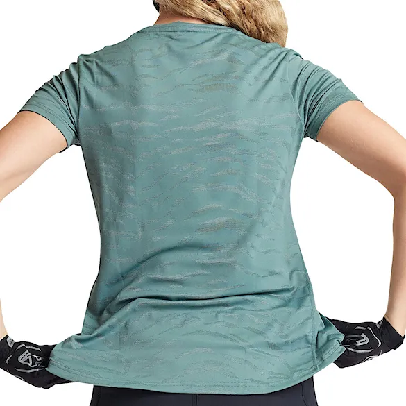 Bike Jersey Troy Lee Designs Wms Lilium SS Jersey tiger jacquard steel green 2024 - 4
