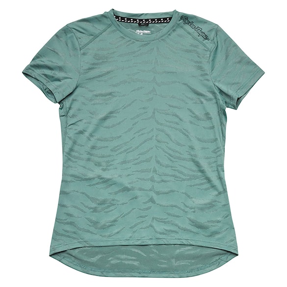 Bike koszulka Troy Lee Designs Wms Lilium SS Jersey tiger jacquard steel green 2024 - 7
