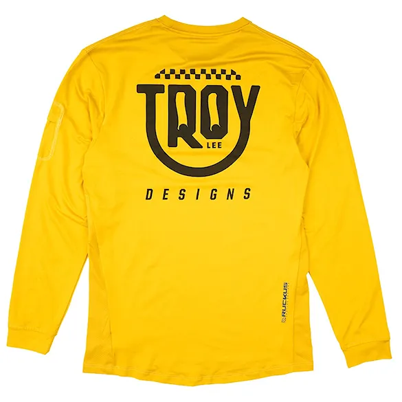 Bike Jersey Troy Lee Designs Youth Ruckus LS Ride eyez safron 2025 - 1